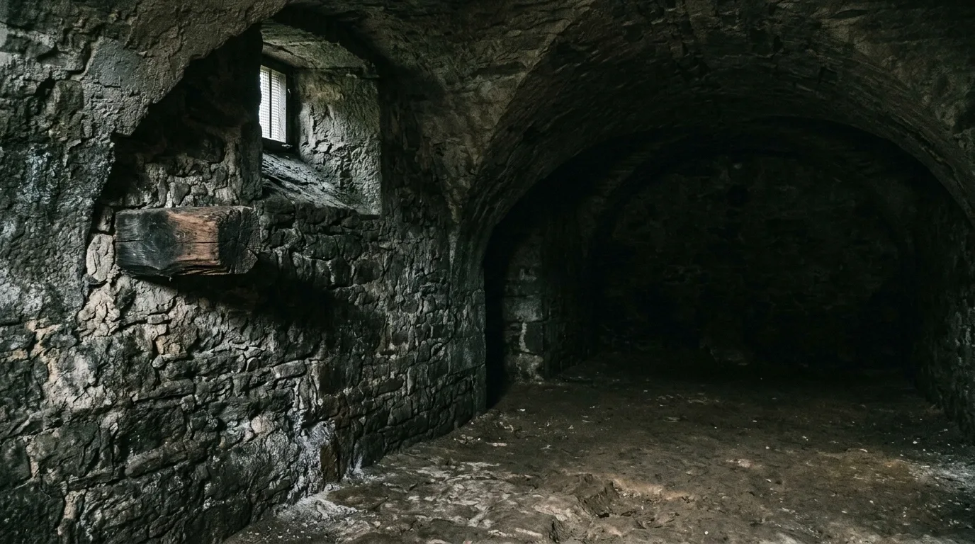 Cave voûtée peu ventilée d’une maison ancienne