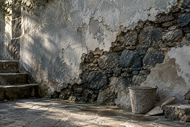 Enduit ciment sur mur ancien : l&rsquo;erreur qui piège l&rsquo;humidité